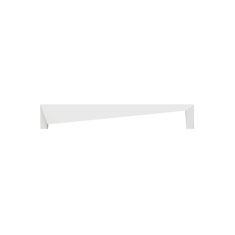 Poignée barre 17 5/8" au centre Orvietto, H 0,25 po x l 6,25 po x P 1 po, Blanc