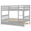 Lit simple en bois d'hévéa avec lit gigogne et conception amovible-1712334082