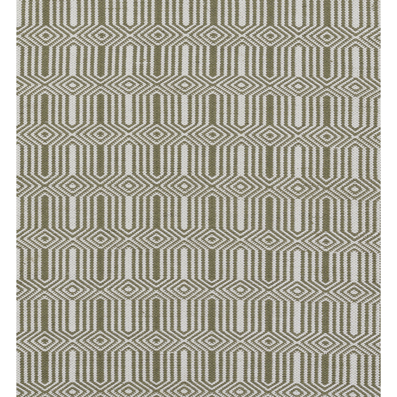 Geometric Area Rug in Green, Rectangle 2' x 3'