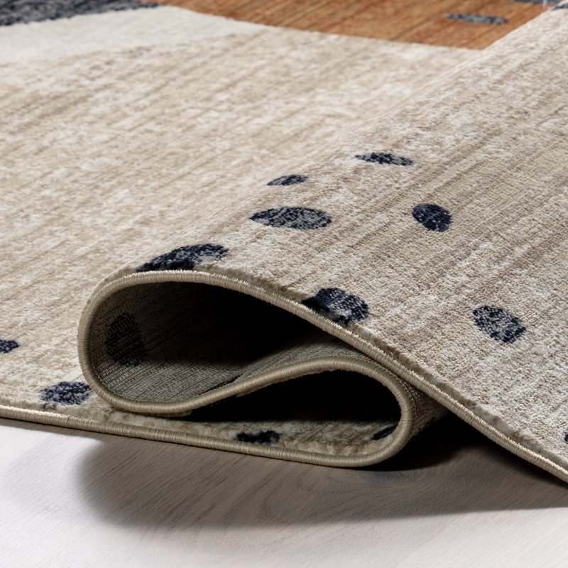 Manaslu Sunrise Fringed Area Rug, Rectangle 5' x 7'10"