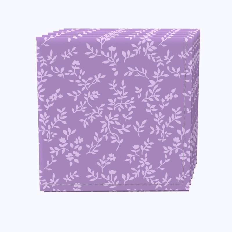 Cotton Floral Square Napkin
