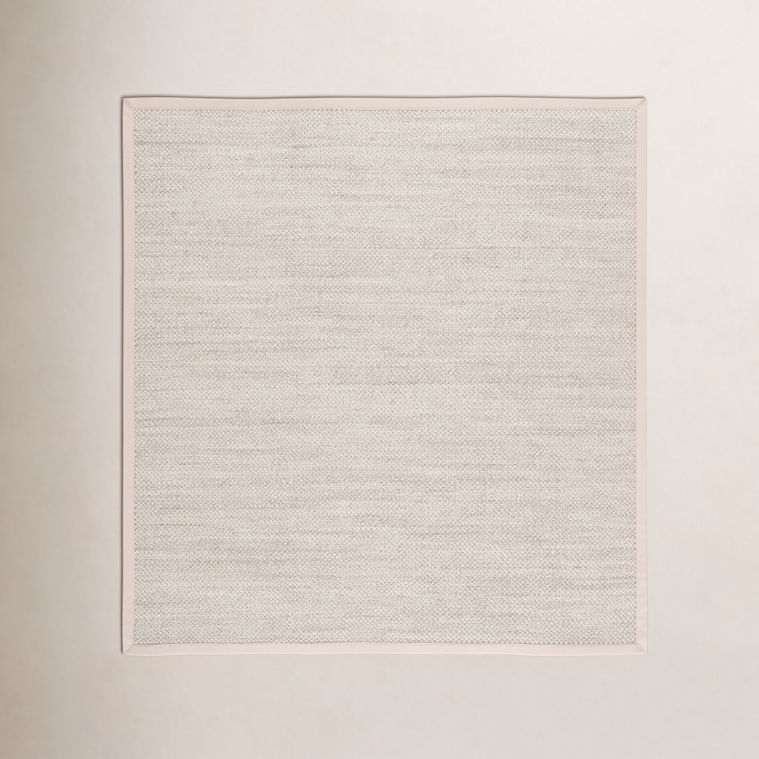 Torbin Marble Beige Jute Rug, Square 8'
