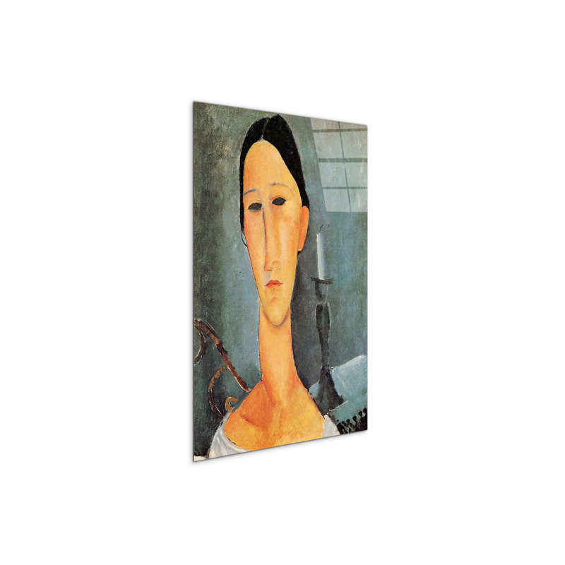 "Portrait of Anna Zborowska III" by Modigliani Amedeo 53×79.5 cm CrystalArt Acrylic Glass Effect, Lightweight Ready to Hang