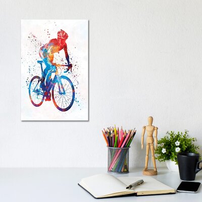 Woman Triathlon Cycling 06 by Paul Rommer - Wrapped Canvas Graphic Art -  East Urban Home, 23FE78E1FC18470CB7208D95F6CE8B1B