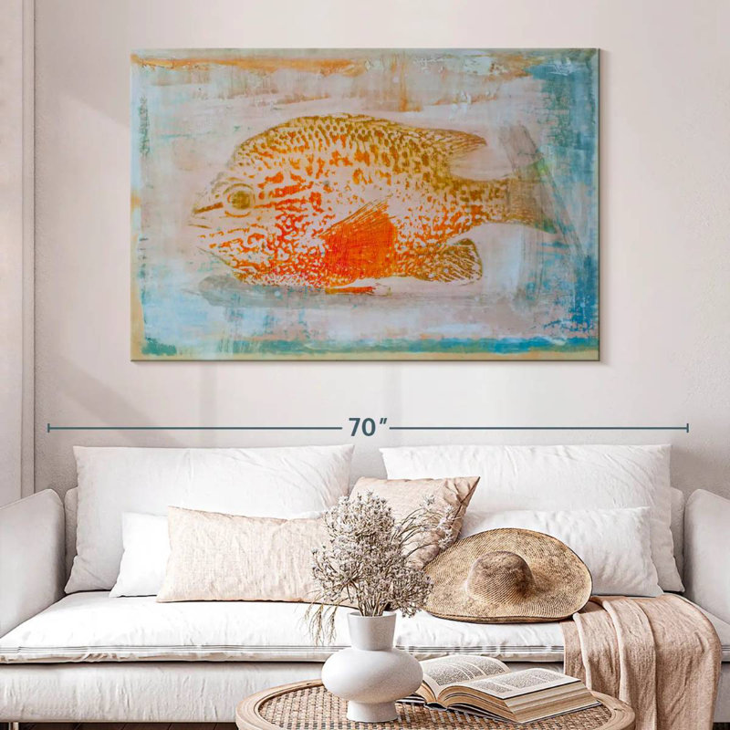 Brampt Orange Sunfish, 34" H x 51" W