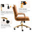 Chaise de bureau pivotante rembourrée en cuir-2041981651