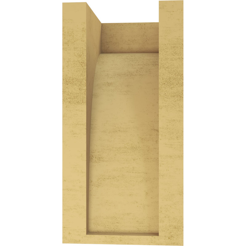 5"W x 5"D x 10"H Huntington Rough Cedar Woodgrain TimberThane Corbel, Primed Tan, 10" H x 5" W x 5" D