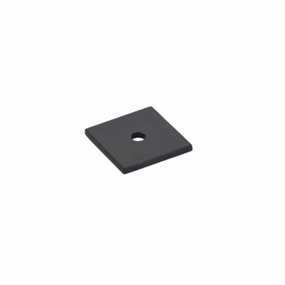 Art Deco Black Knob Backplate
