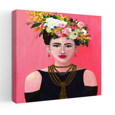 Portrait contemporain fantaisiste Audrey Kahlo