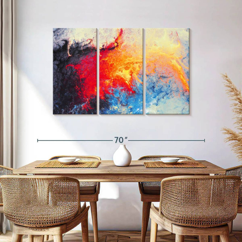 Avery Ice Flame Abstract, 36" H x 57" W
