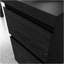 Bureau en L, finition noire