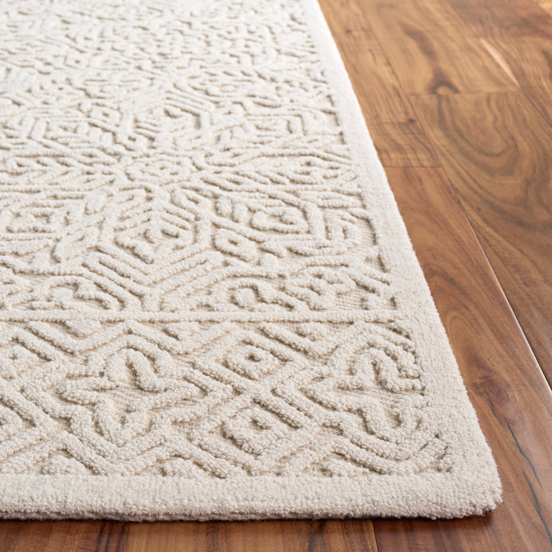 Textural 111 touffeté à la main 80% laine; Tapis oriental 20% coton, Rectangle 6 pi x 9 pi
