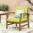 Patio Club Chair, Constructed With Robust Wood And Slat Appearance Chair For Patio, Featuring Modern Panel Design Durability-239376649-239376692