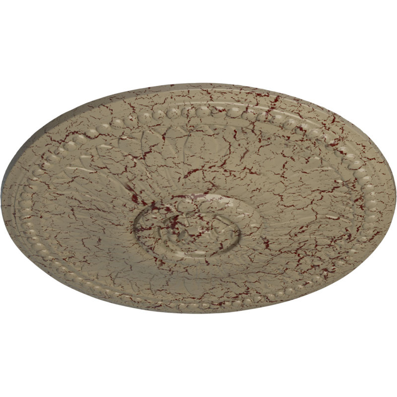 Endurathane Sellek Ceiling Medallion, 18 1/2"OD x 7/8"ID x 1 1/2"P (Fits Canopies up to 1 1/8")Hand-Painted Flash Copper Finish