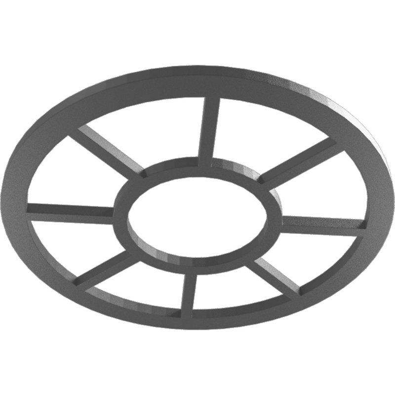 Médaillon de plafond de 18 po x 18 po x 6 1/2 po x P 1/2 po Grace, H 18 po x l 18 po x P 0,50 po, Nickel