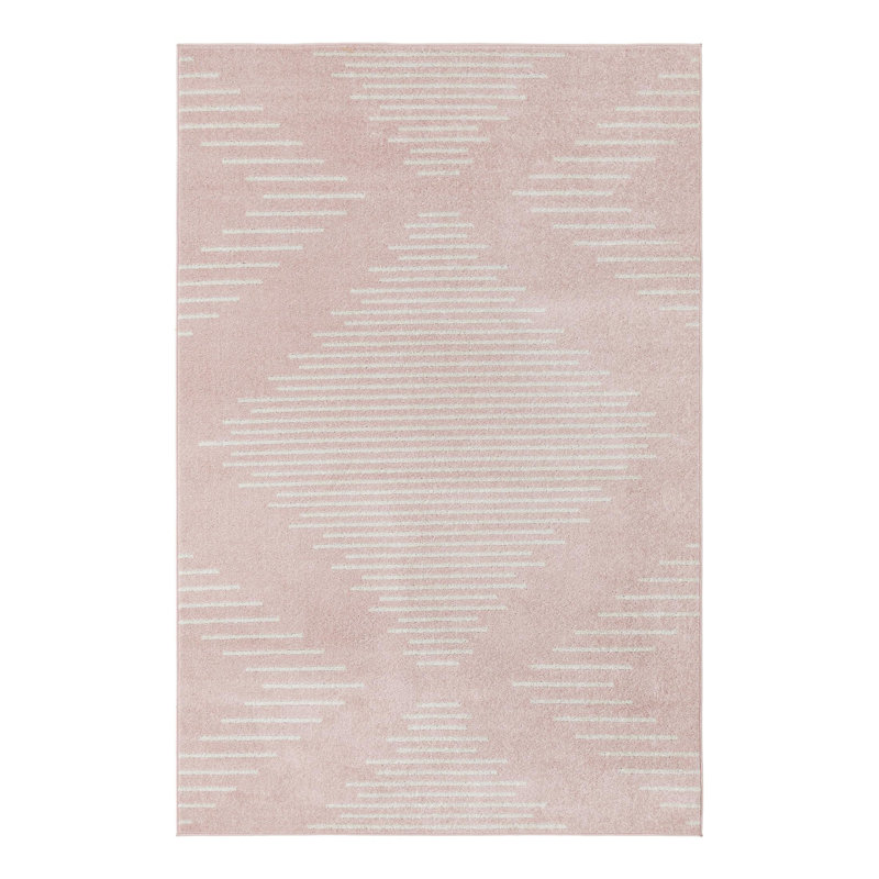 Tapis rose Dacula, Rectangle 6 pi 1 po x 9 pi