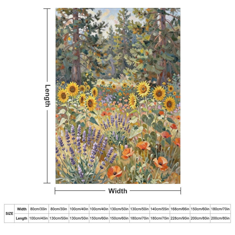Jeté Wildflower Meadow, 30 po x 40 po