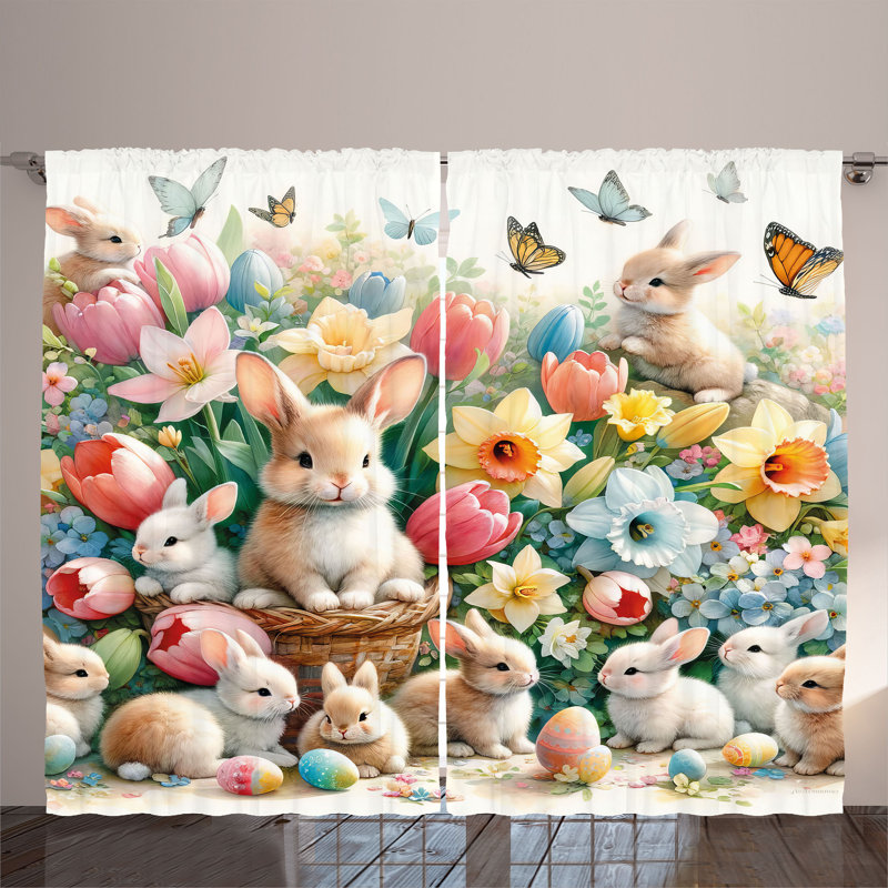 Semi Sheer Curtain Pair