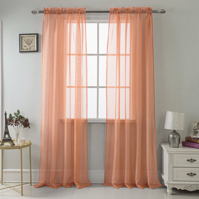 Landose Sheer Curtain Single Panel