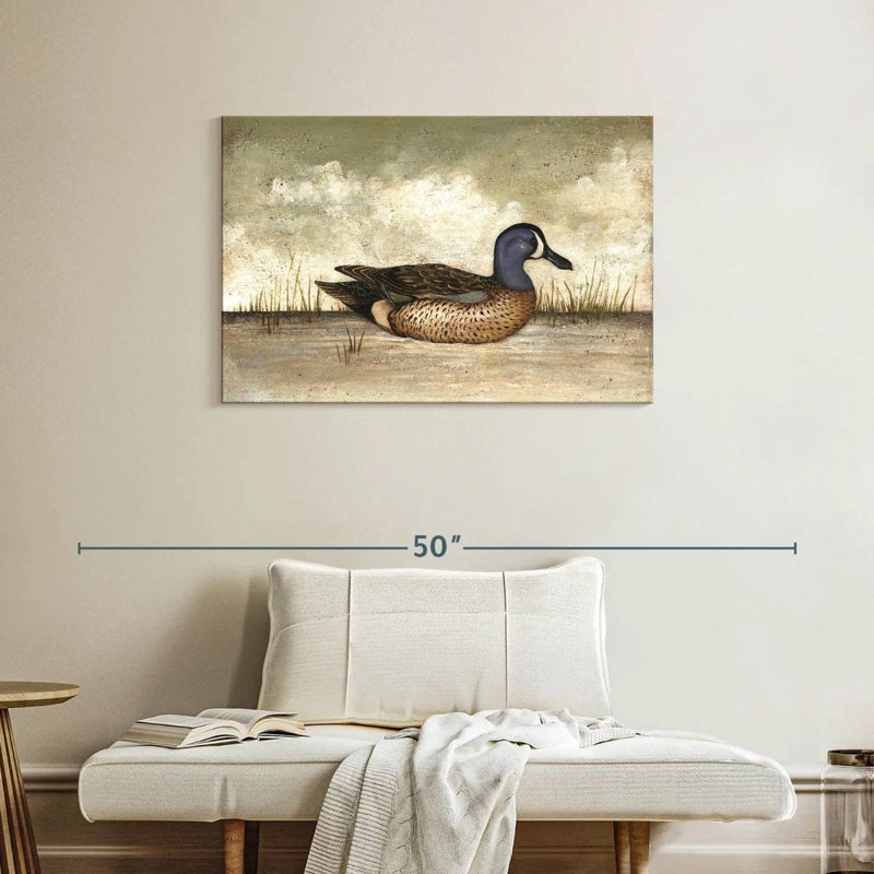 Brampt Blue Winged Teal Duck, 24" H x 36" W