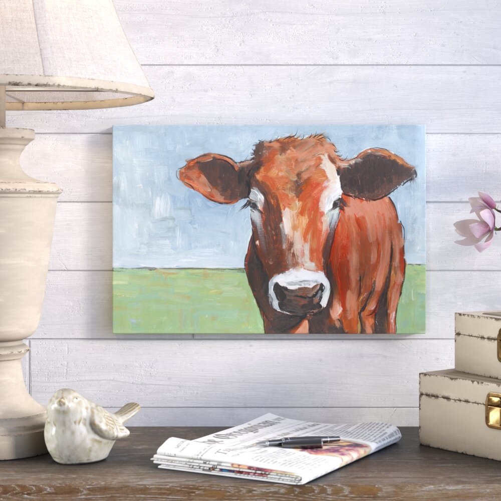 Big Cow On Canvas Painting