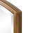 Vanity Gold arched metal wall mirror 