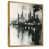 Toile avec cadre flottant or