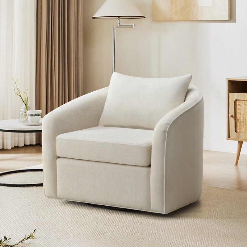 Chaise pivotante Soren, Cream