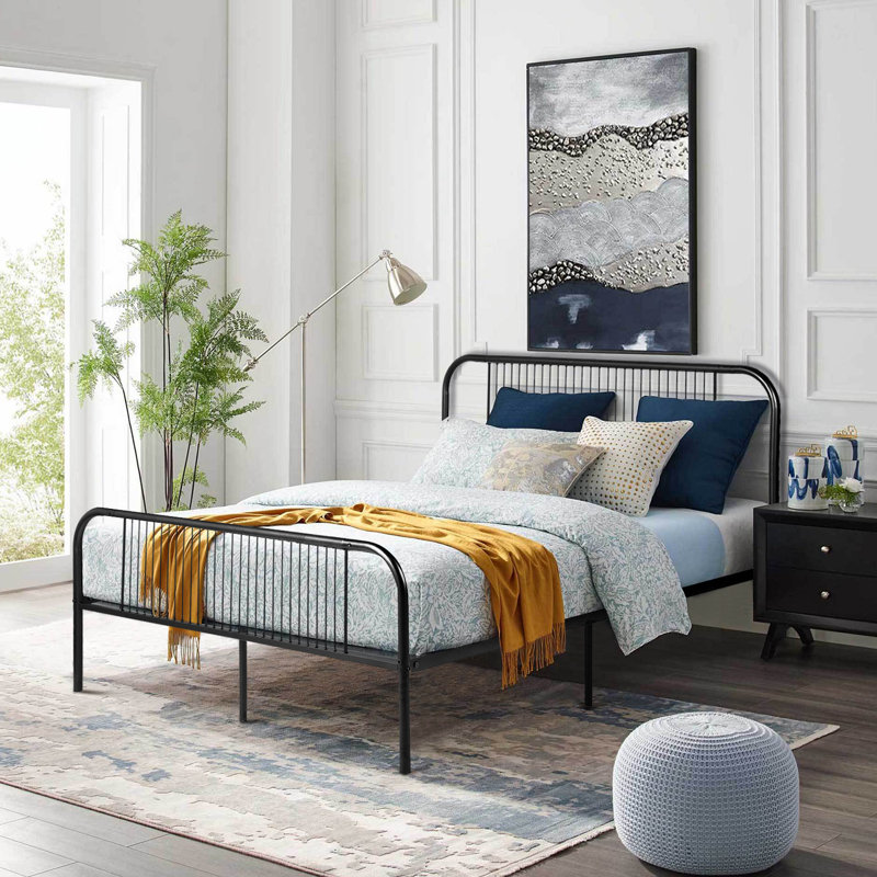 Haygazun Bed, Double (4'6), Black