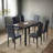 Roulf Metal Base Dining Table-1458731824