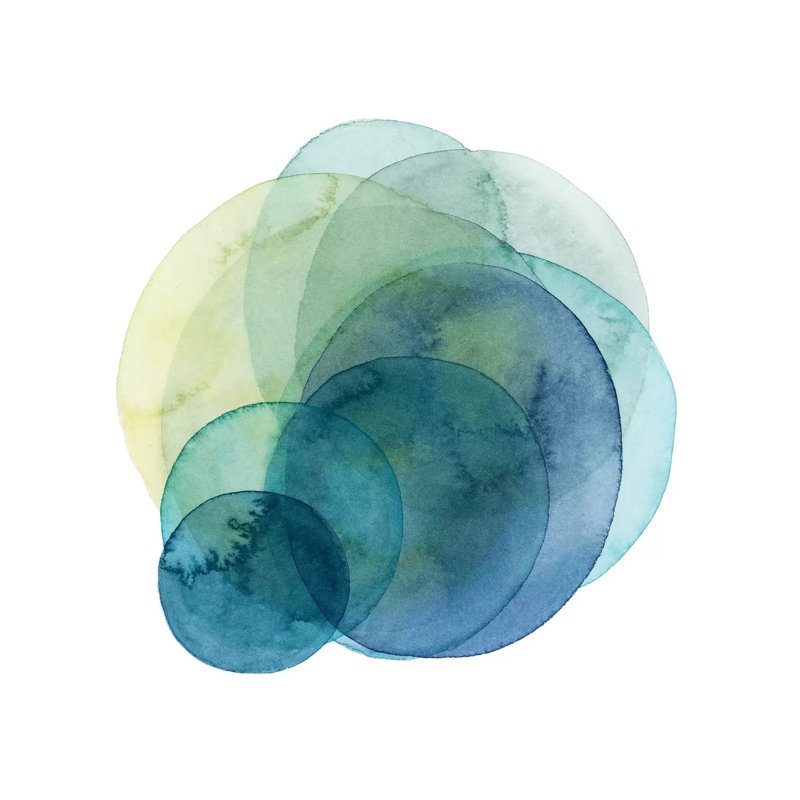 Evolving Planets IV by Grace Popp - Wrapped Canvas Painting, 30.48 cm H x 30.48 cm W
