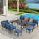 Crussell 9 - Person Patio Conversation Sets with Cushions