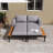 Modern Outdoor Daybed Patio Metal Daybed-925250584-925250587