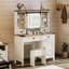 Bureau de coiffeuse avec miroir coulissant Farmhouse-323219282