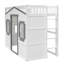 Lit mezzanine House avec échelle pour chambre à coucher-1230790843-1230790982