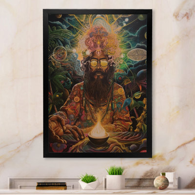 Chaman contemporain Amazon Sagesse sur toile