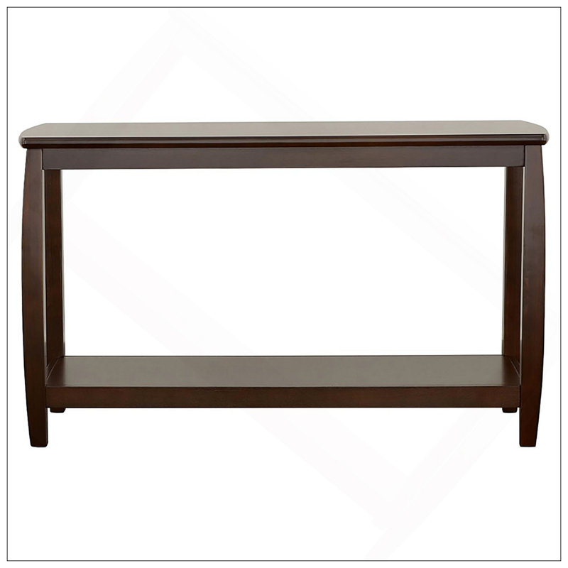 Table de canapé rectangulaire Cappuccino, Noir