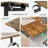 75" Reversible L Shaped Standing Desk, Height Adjustable with Cup Holder, Electric Corner Computer Workstation, Sit Stand up Home Office, Ergonomic Gaming, Rustic Brown-1518105329-1518105331