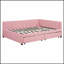 Lit de jour rembourré avec 2 tiroirs de rangement spacieux, tissu en lin durable et structure robuste pour une vie moderne-1656483288