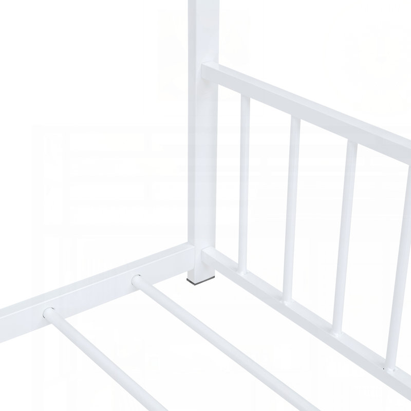 Lit double en métal, Double, White