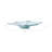 Sculptural Wavy Decorative Glass Bowl for Coffee Table - Modern Home Decor Accent Bowl for Dining Room, Hallway, or Living Room - 24", Teal-1823235214