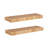 Two-Piece Rattan Shelf Set