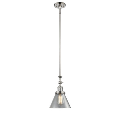 Luminaire suspendu conique à 1 lumière Harbert