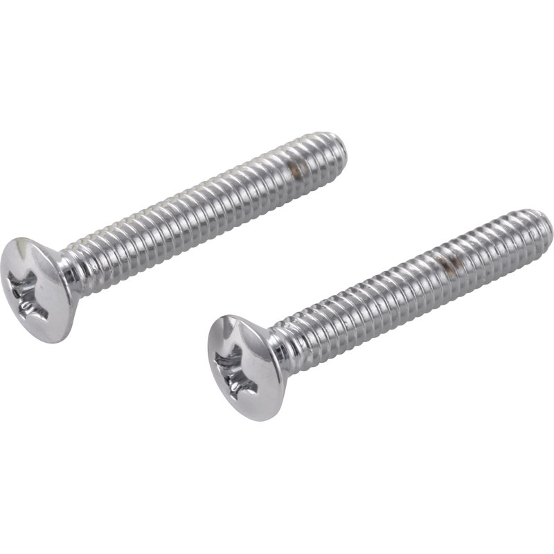 Replacement Overflow Plate Screw, Chrome