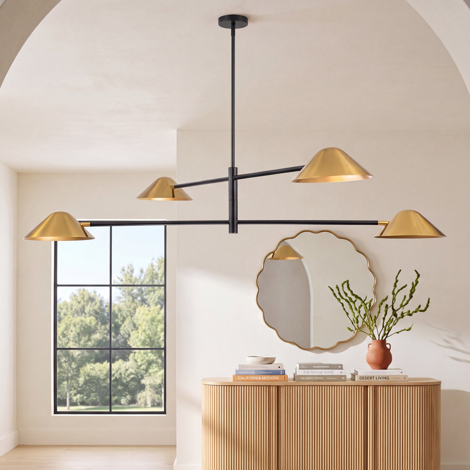 Clearmont 4-Light Chandelier, 9.8'' H x 59'' W x 59'' D
