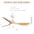 56'' Modern Ceiling Fan With Led Lights