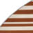 HorizontalStripes Brown Indoor and Outdoor Area Rug-1951976603