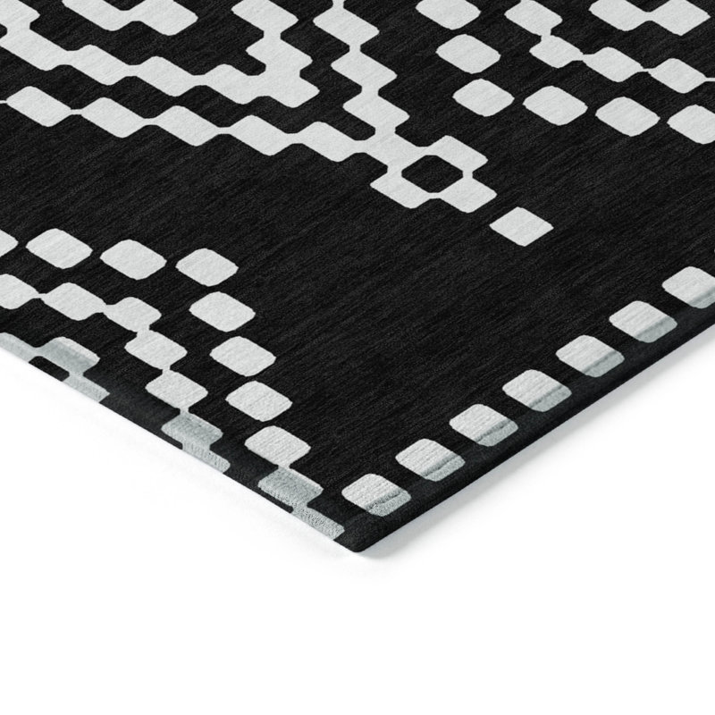 Tapis intérieur / extérieur rectangulaire 1 pi 8 po x 2 pi 6 po avec envers antidérapant, Rectangle 1 pi 8 po x 2 pi 6 po