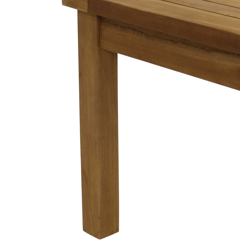 Table basse d'extérieur en teck Hellwig