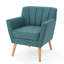 Fauteuil club Mid-Century moderne en tissu-286601574